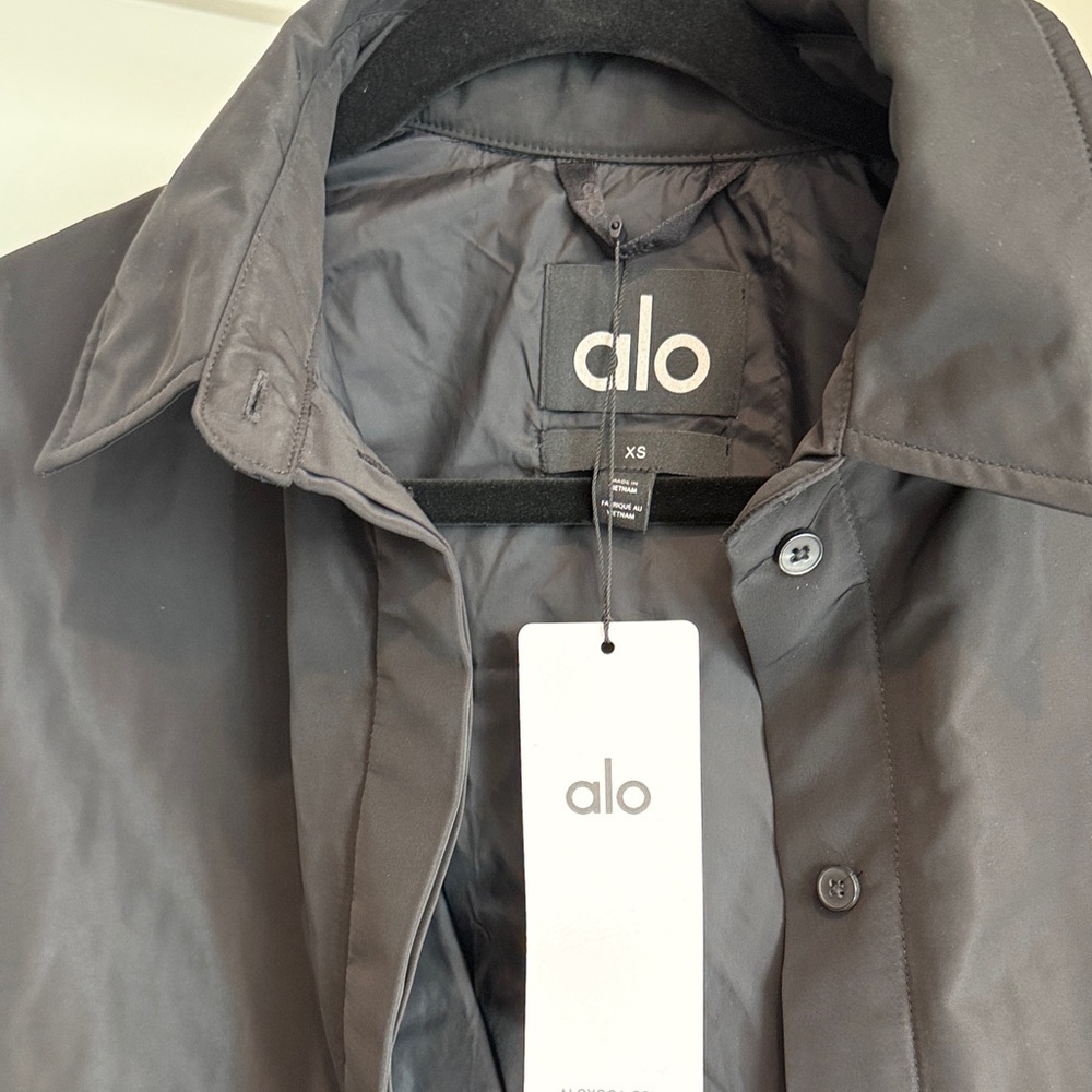 ALO Socialite Shacket in Black Lightweight Jacket NWT XS - Picture 9 of 16